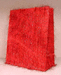 Ворсистый красный подарочный пакет ( размеры : small, medium, large, jumbo, bottle )
